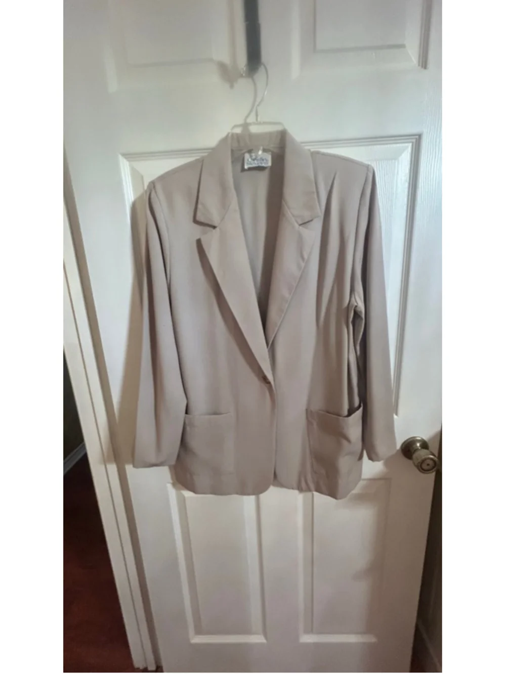 Cristin Stevens Tan Lightweight Blazer Jacket - Size Medium